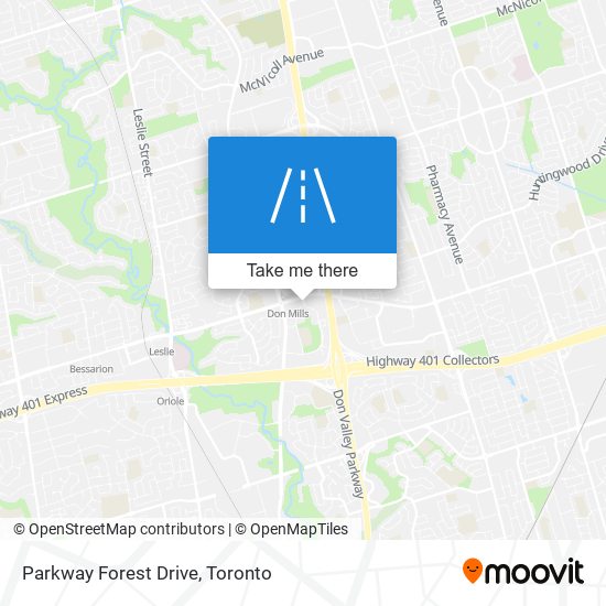 Parkway Forest Drive map