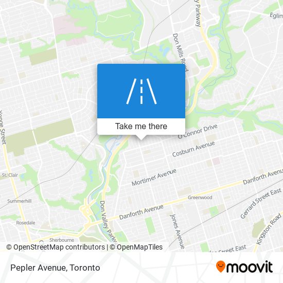 Pepler Avenue map