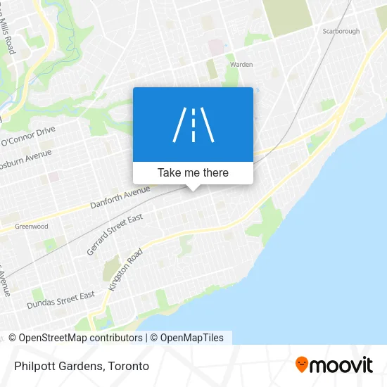 Philpott Gardens map