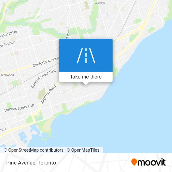 Pine Avenue map