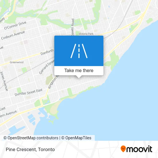 Pine Crescent map