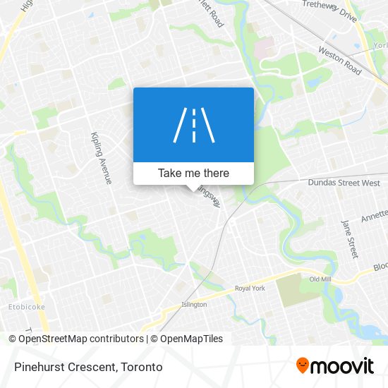 Pinehurst Crescent map