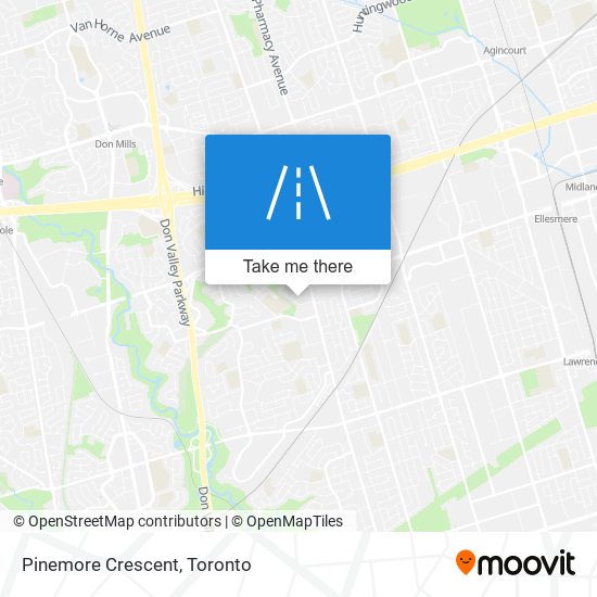 Pinemore Crescent map