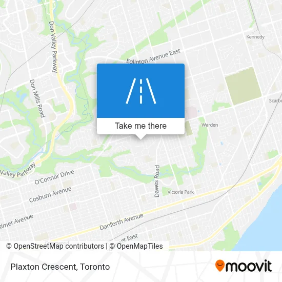 Plaxton Crescent map