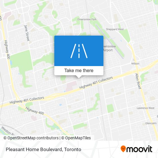 Pleasant Home Boulevard map