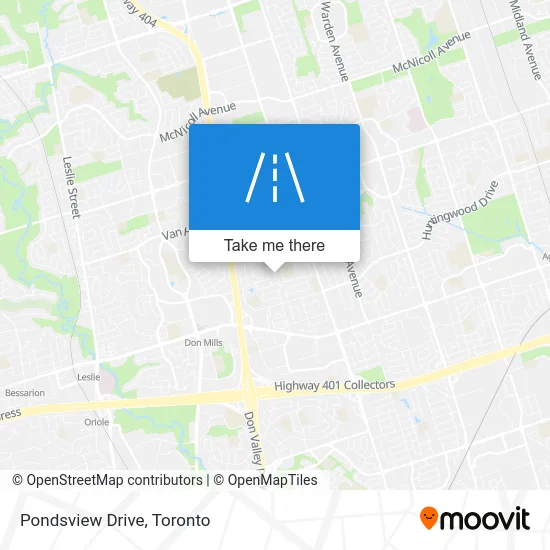 Pondsview Drive map