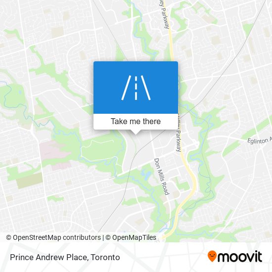 Prince Andrew Place map