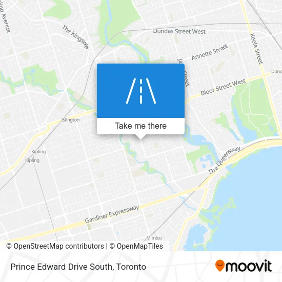 Prince Edward Drive South map