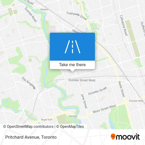 Pritchard Avenue map