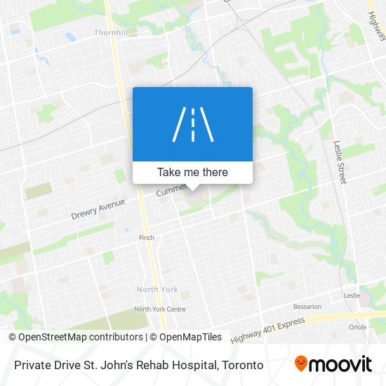 Private Drive St. John's Rehab Hospital map