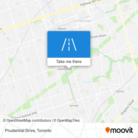 Prudential Drive map