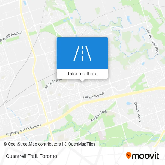 Quantrell Trail map