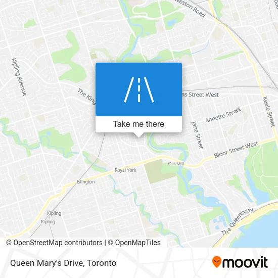 Queen Mary's Drive map