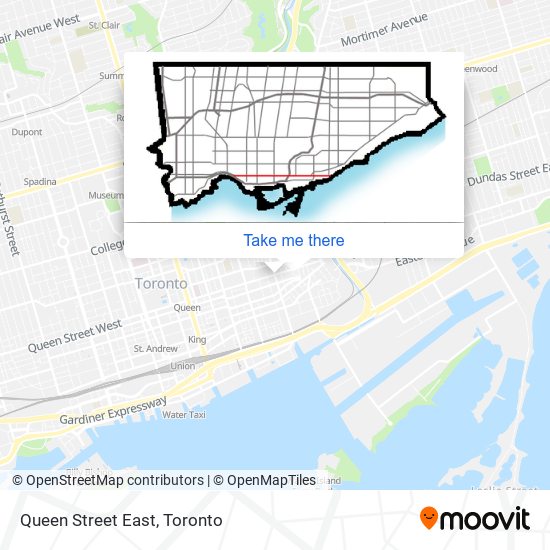 Queen Street East map