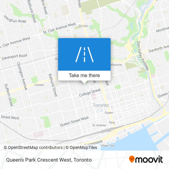 Queen's Park Crescent West map