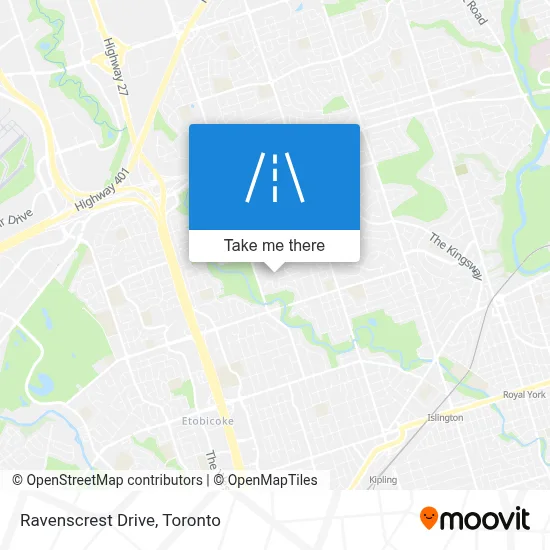 Ravenscrest Drive map