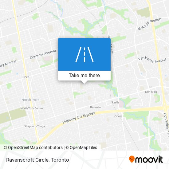 Ravenscroft Circle map