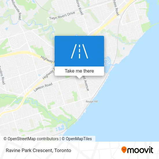 Ravine Park Crescent map