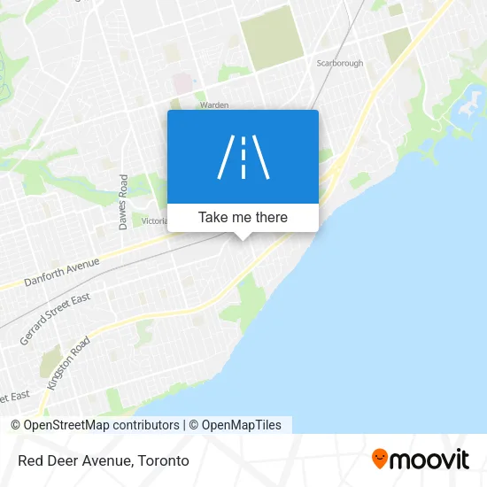 Red Deer Avenue map