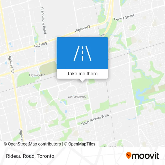 Rideau Road map