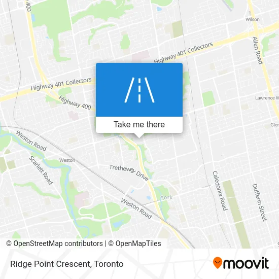Ridge Point Crescent map