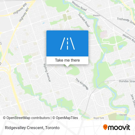 Ridgevalley Crescent map