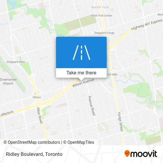 Ridley Boulevard map