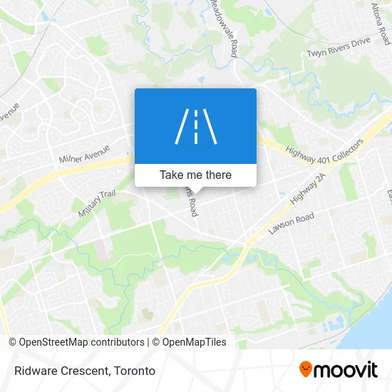 Ridware Crescent map