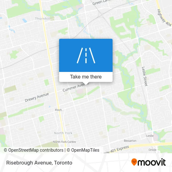 Risebrough Avenue map