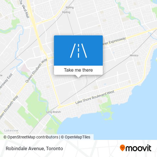 Robindale Avenue map