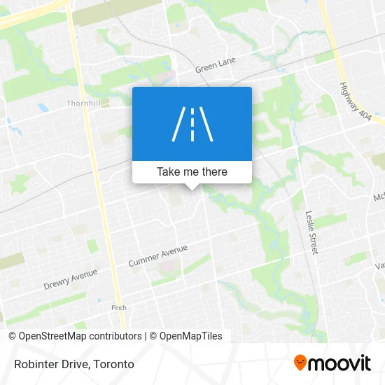 Robinter Drive map