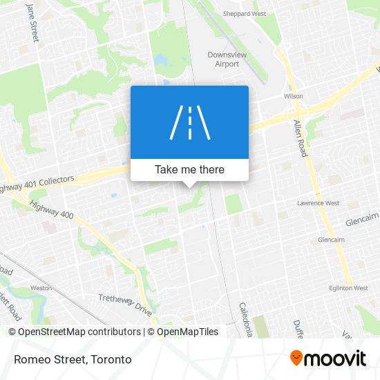 Romeo Street map