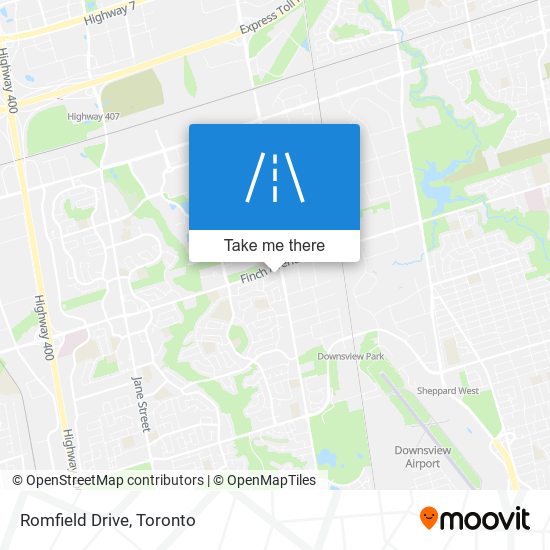 Romfield Drive map