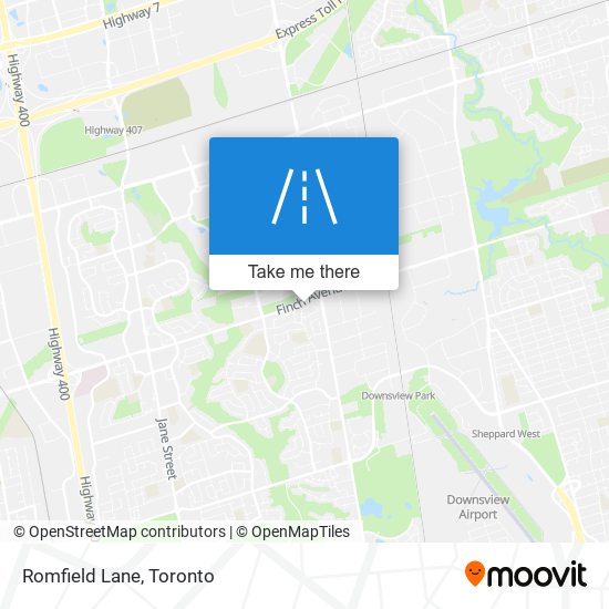 Romfield Lane map