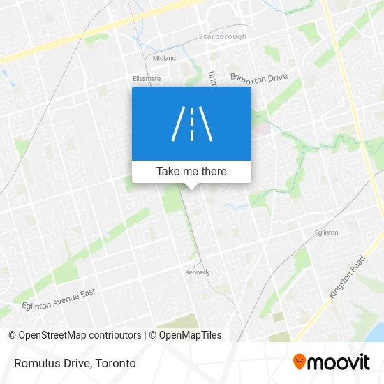 Romulus Drive map