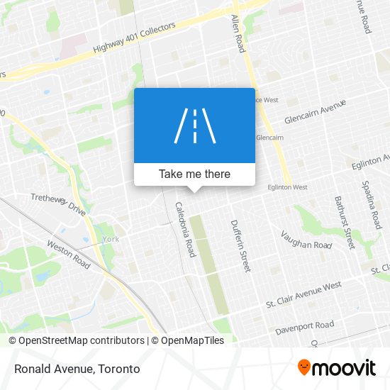 Ronald Avenue map