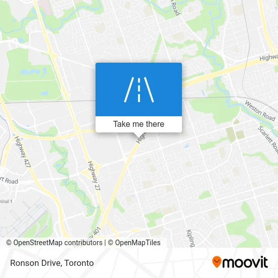 Ronson Drive map
