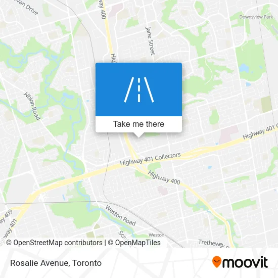 Rosalie Avenue map