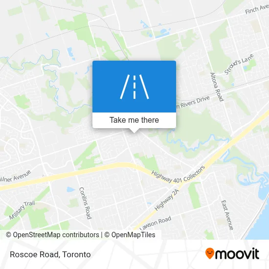 Roscoe Road map