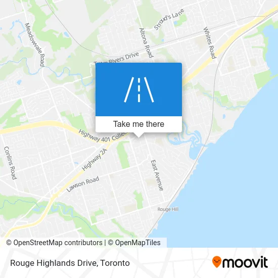 Rouge Highlands Drive map