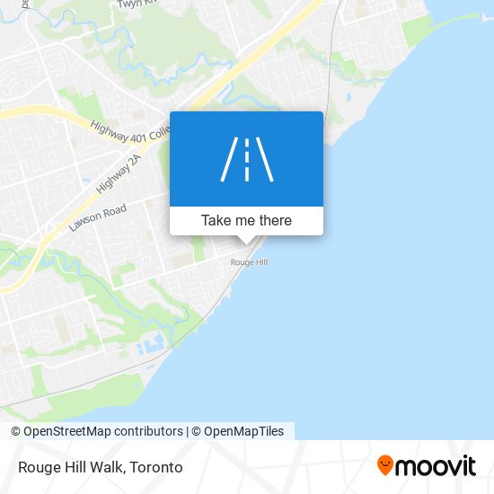 Rouge Hill Walk map