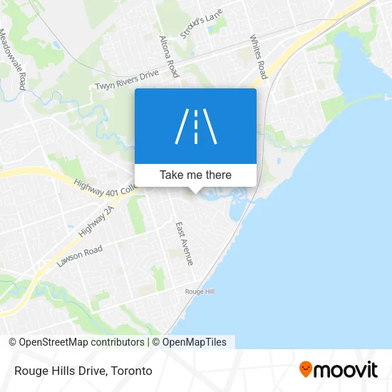Rouge Hills Drive map