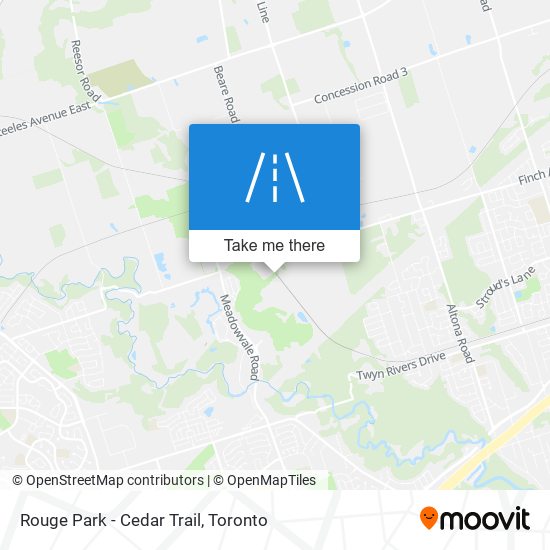 Rouge Park - Cedar Trail map