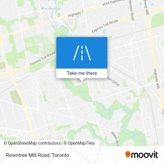 Rowntree Mill Road map