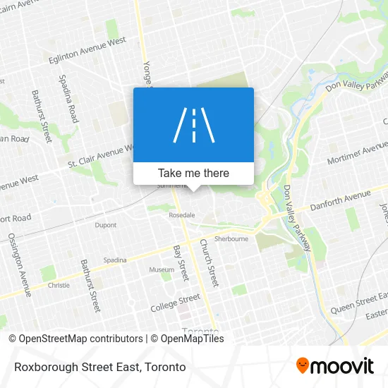 Roxborough Street East map