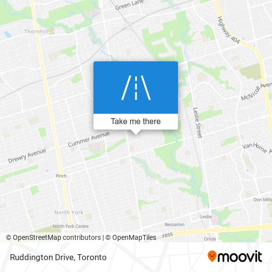 Ruddington Drive map