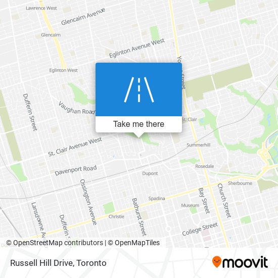 Russell Hill Drive map