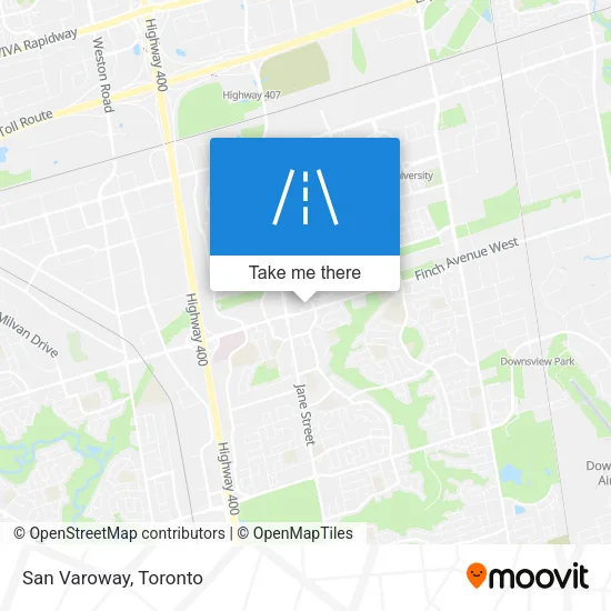 San Varoway map