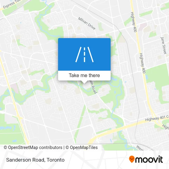 Sanderson Road map