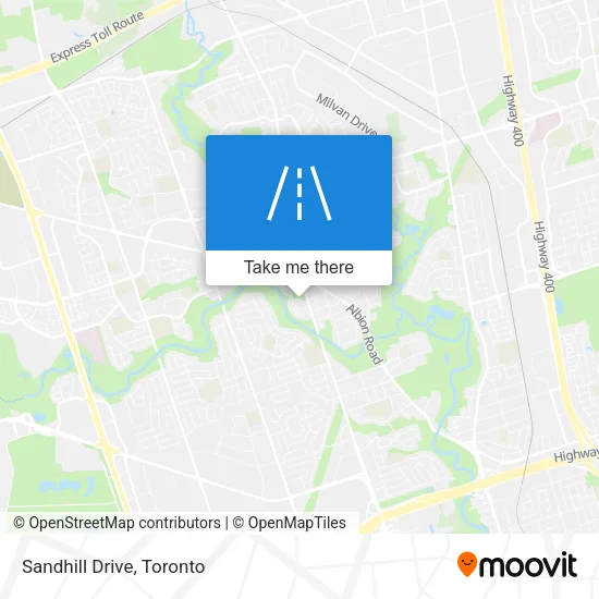 Sandhill Drive map